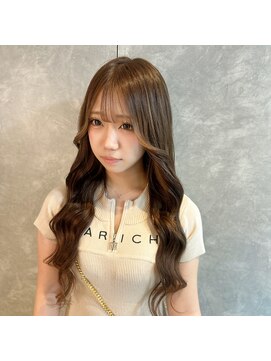 ガルボヘアー 心斎橋店(garbohair) 茶髪ロングで控えめギャルスタイル♪ダイヤモンド毛質80本