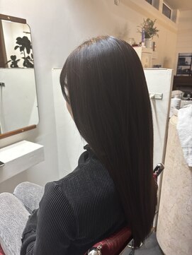 緋美美容室 ナチュブラウン×ストレート