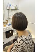 ナチュラルブラウン×ショートボプ