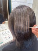 艶感グレージュ×髪質改善