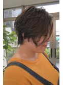 【癖毛×ショートボブ】
