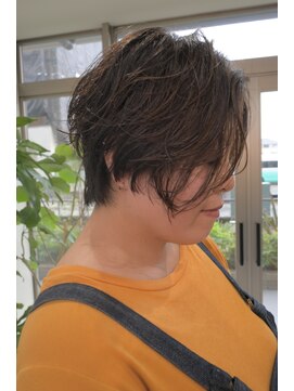 【癖毛×ショートボブ】