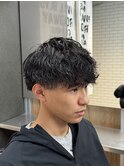 フェザーパーマサーフカールマンバンヘアパーマ メンズ