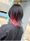 〈a2〉ショート韓国ボブハイライト髪質改善ブリーチ前髪20代30代