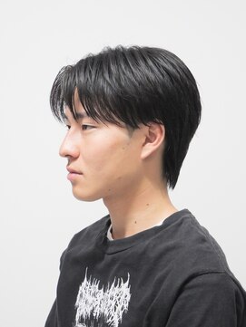 メンズセンターパート