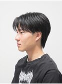 メンズセンターパート