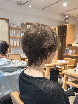 ニュアンスショートウルフミニウルフくせ毛いかし20代30代