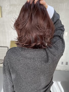 カイコヘアーアンドアートスタジオ(kaiko hair&art studio) ボブ/レイヤーカット/ダブルカラー/ボルドーカラー/髪質改善