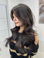 オニキス(ONYX)&nbsp;T78オリーブグレージュくびれ巻き韓国バタフライレイヤーカット