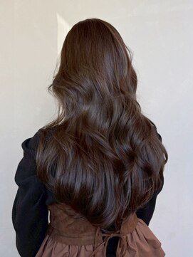 アイティー バイ アルバム 中野店(IT by ALBUM) 顔周りレイヤーロング韓国ヘアダークアッシュ_ba576652