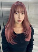 着物ヘア/大人ガーリー/ダークアッシュ/似合わせカット/渋谷