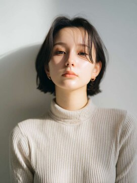 シェル 吉祥寺(shell) くびレイヤーエモージュグレージュカラーくびれショート/吉祥寺