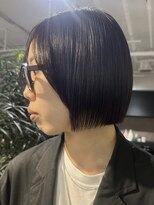 フォト 新宿三丁目(foto) 切りっぱなしボブ/ぱっつんボブ/ボブ/縮毛矯正/髪質改善
