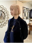 【WATER】ショートカット　ハイトーン　ミニボブ/表参道.南青山