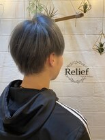 リリーフ(hair&beauty Relief) 【Relief】ブルーアッシュ　マッシュレイヤー