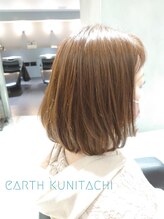 アース 国立店(HAIR&MAKE EARTH) 大人べージュボブ