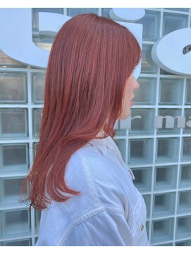 ヘアメイク オブジェ(hair make objet) 韓国スタイル 韓国レイヤー ピンク