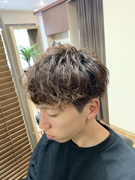 サンバス もりの里店(Sunbath) ランダムパーマスタイル