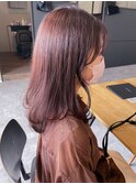10代20代30代大人かわいい韓国風レイヤーピンクベージュ