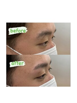 ザ パーム(THE PERM) 時短アイブロウ_センターパート, サイドパート,韓国マッシュ