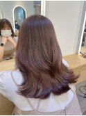 大人かわいい20代30代40代小顔ショコラベージュ１Zina千葉