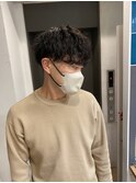 前下がりマッシュ×波巻きスパイラル