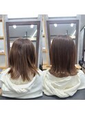 ケアルーガで外ハネもしやすく◎