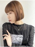ミニボブ/切りっぱなし/ヘルシースタイル/前髪/20代30代