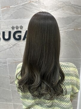 シュガー(SUGAR) ☆髪質改善コース　くすみ透明感カーキグレージュ☆