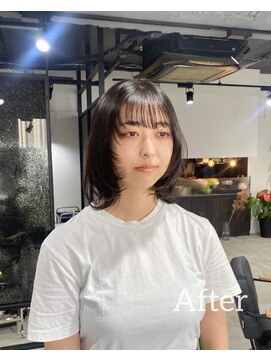 アリーズ シブヤ(ALLYS shibuya) 似合わせカット　レイヤーカット　顔周り