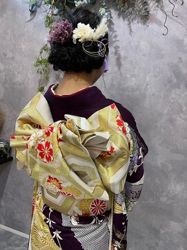 スリー(THREE) 振袖着付け　ヘアセット