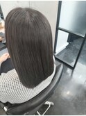 斜めバング/グレージュカラー/デザインカラー[町田駅]
