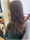 ★美髪★ベージュ×インナーピンク★ロングレイヤー