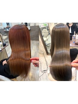 髪の芯まで栄養補給し、ダメージ知らずな艶髪に♪【岡山/レイヤーカット/韓国風/髪質改善】