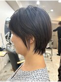 ショートカット/ショートボブ/白髪ぼかし/髪質改善