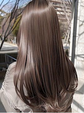 クランバイスリーク 岡本 摂津本山(Chlan by Sleek) 透明感アッシュグレージュ【髪質改善】ダメージレスカラー