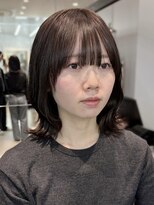 ロンドシエル 横浜(Lond ciel)&nbsp;メルティカラー似合わせカットウェーブミディアム髪質改善韓国
