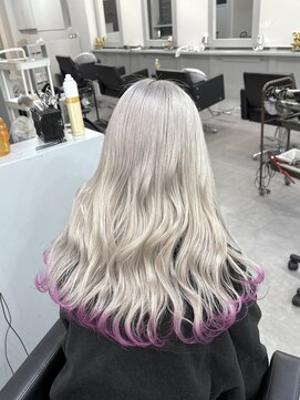 シェイロ(Cielro) ホワイトカラー×ピンク裾カラー