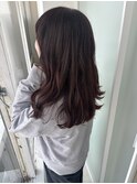 ブリーチなしレッドブラウン