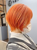 ヘアーラニッシュ 東松戸店(hair Lanish)&nbsp;ダブルカラー/アプリコットオレンジ/10代20代30代
