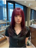 グレージュカラー透明感カラーオリーブカラー