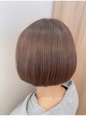 ◎透明感◎丸みボブ×ベージュカラー×抜け感