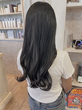 キャアリー(Caary) 福山美容室caary 韓国風波巻きロング透明感イルミナカラー10代