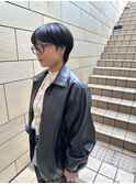 コンパクトショート × 地毛風アッシュカラー