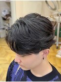 MEN’S HAIR/サーフカール/刈り上げセンターパート/柏駅