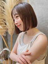 ガーデン 渋谷(GARDEN)&nbsp;大人ボブ　ブラウンカラー　小顔ヘア