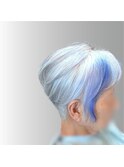白髪活かし×ブルーハイライト