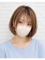 アンディー(&dy) 丸みボブ×シアーベージュ 髪質改善トリートメント