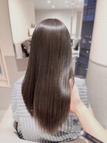 エレノア 梅田 大阪駅前第4ビル店(Eleanor) 【菜菜】ラベンダーアッシュブラウン/ 髪質改善ストレート