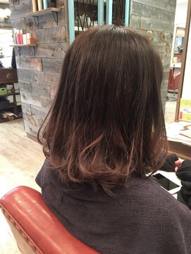 パース(PARS) グラデーションカラーふんわりボブ